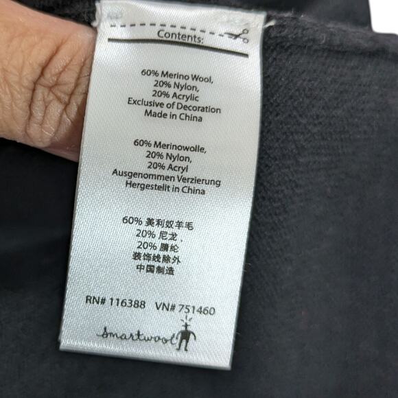 Smartwool Tabaretta Sweater Tunic Dress Womens Small Black Merino Wool Knit L/S - Picture 7 of 8